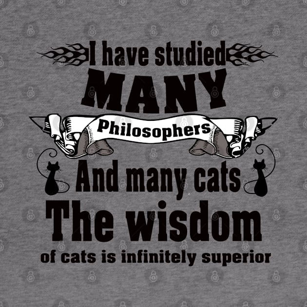 Philosopher and cats by ABOHILI